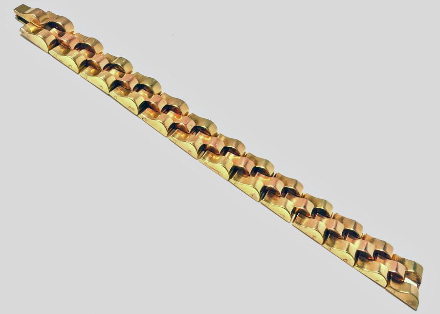 Retro 18K Gold Bracelet, C.1940