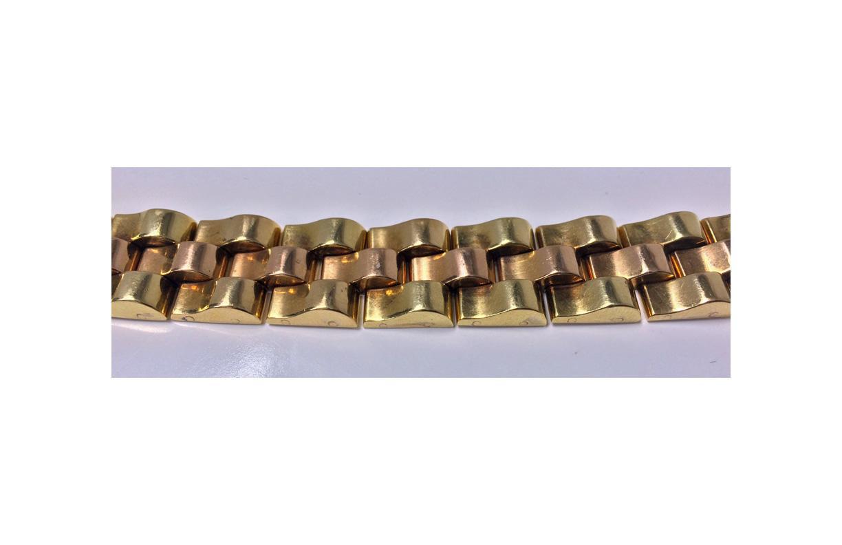 Retro 18K Gold Bracelet, C.1940