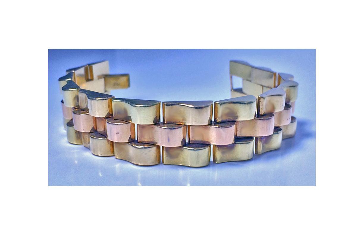 Retro 18K Gold Bracelet, C.1940
