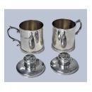 Unusual Miniature Tankard peppers Casters, London 1885, Martin Goldstein