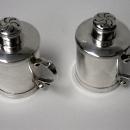 Unusual Miniature Tankard peppers Casters, London 1885, Martin Goldstein