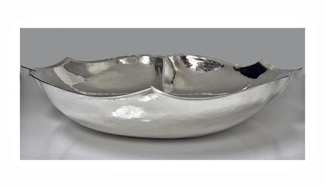 Randahl hammered Sterling Bowl Chicago C.1930.