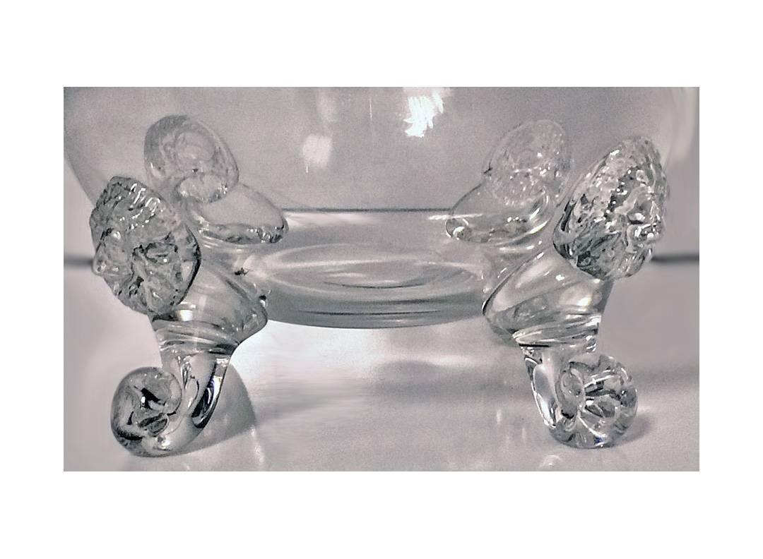 Rare Antique English Silver Glass Whisky Water Jug, London 1881 M.Goldstein