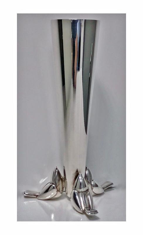 Art Deco Christofle Vase, C. 1930