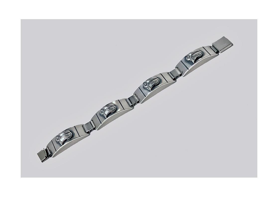 Rare Laurence Foss Georg Jensen Sterling Bracelet, C.1950