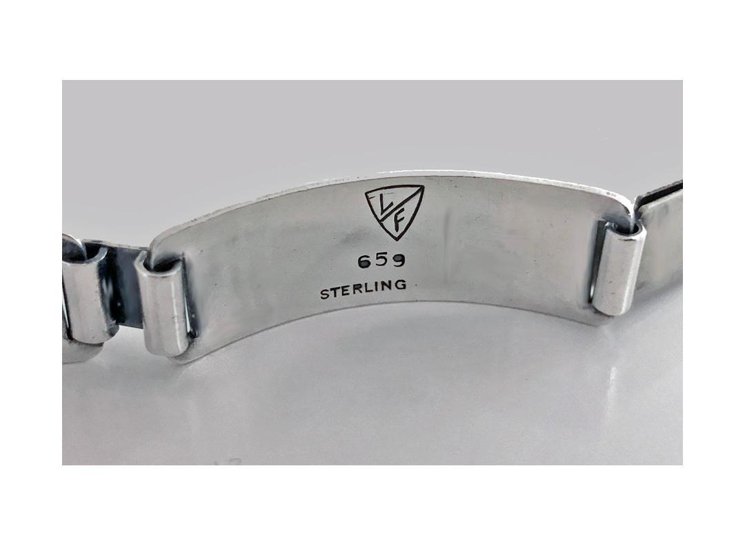 Rare Laurence Foss Georg Jensen Sterling Bracelet, C.1950