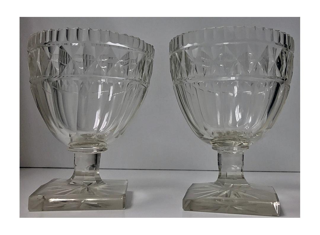 Pair of Georgian Anglo Irish Covered Urns Sweetmeats C.1800