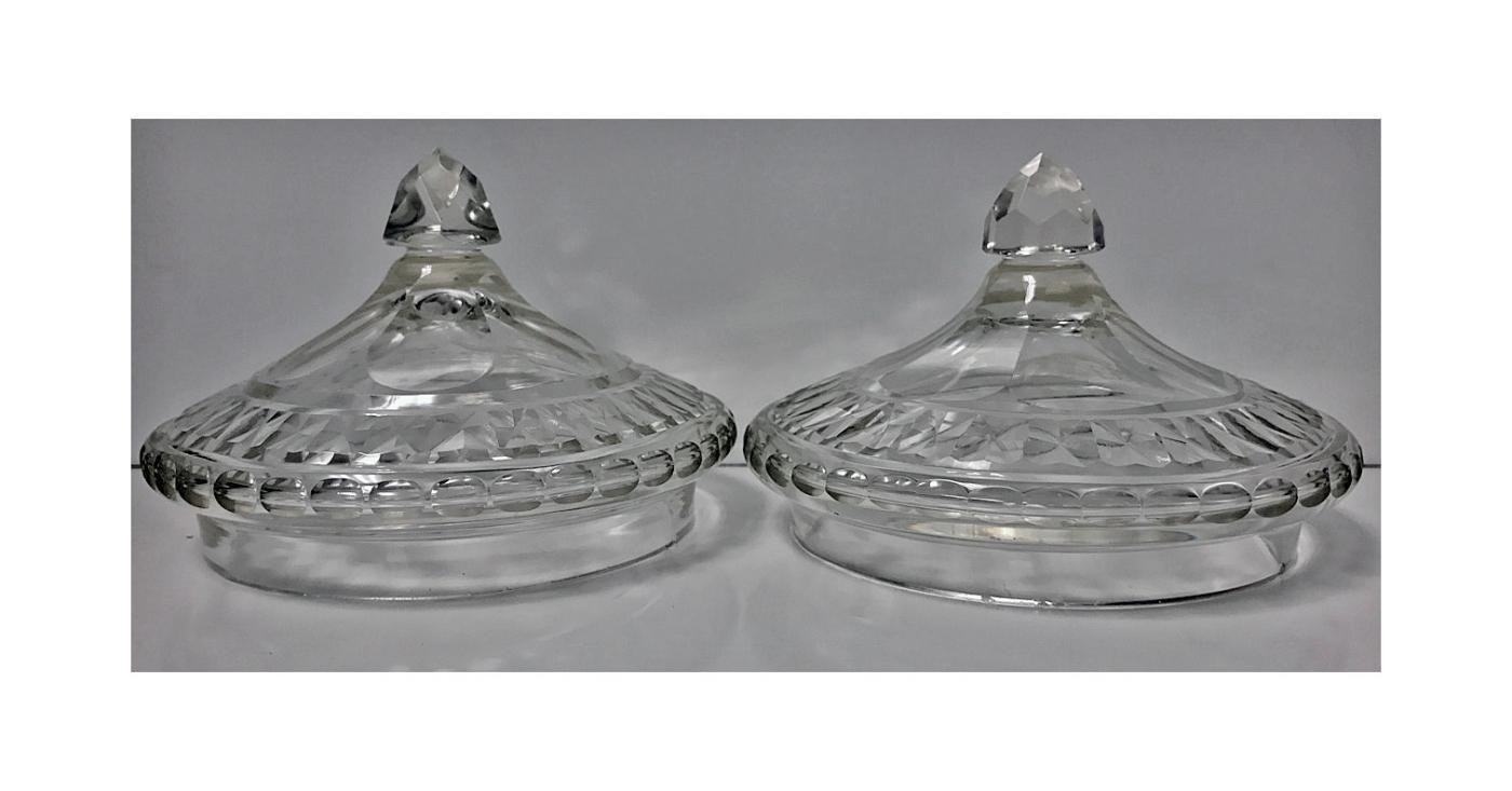 Pair of Georgian Anglo Irish Covered Urns Sweetmeats C.1800