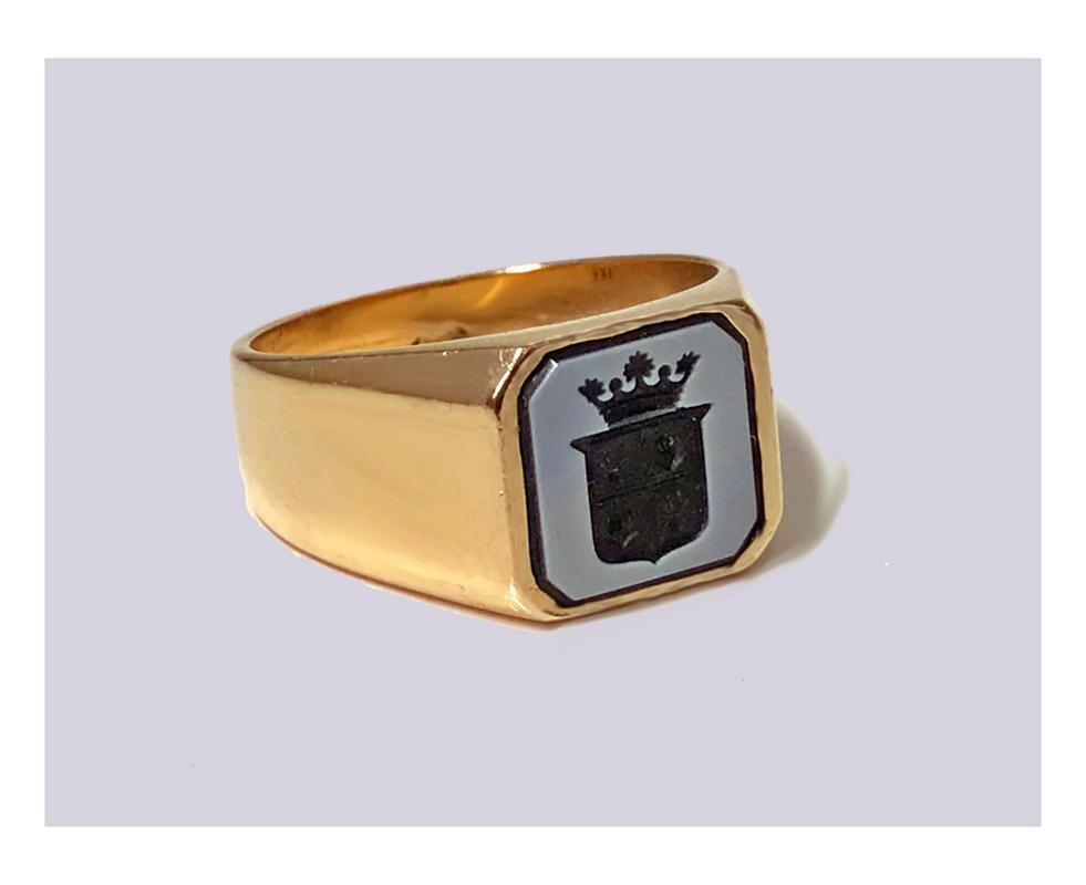 Antique Gold Sardonyx Ring, C.1890