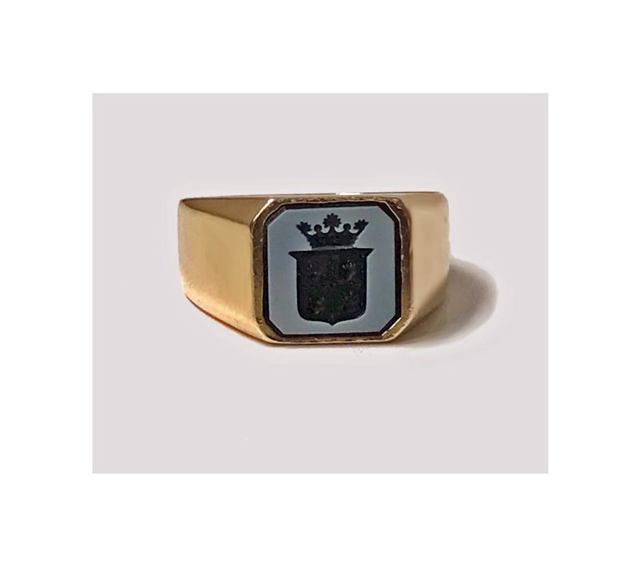 Antique Gold Sardonyx Ring, C.1890