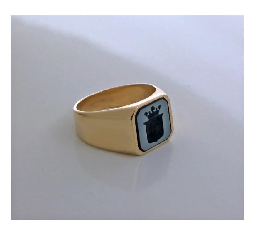 Antique Gold Sardonyx Ring, C.1890