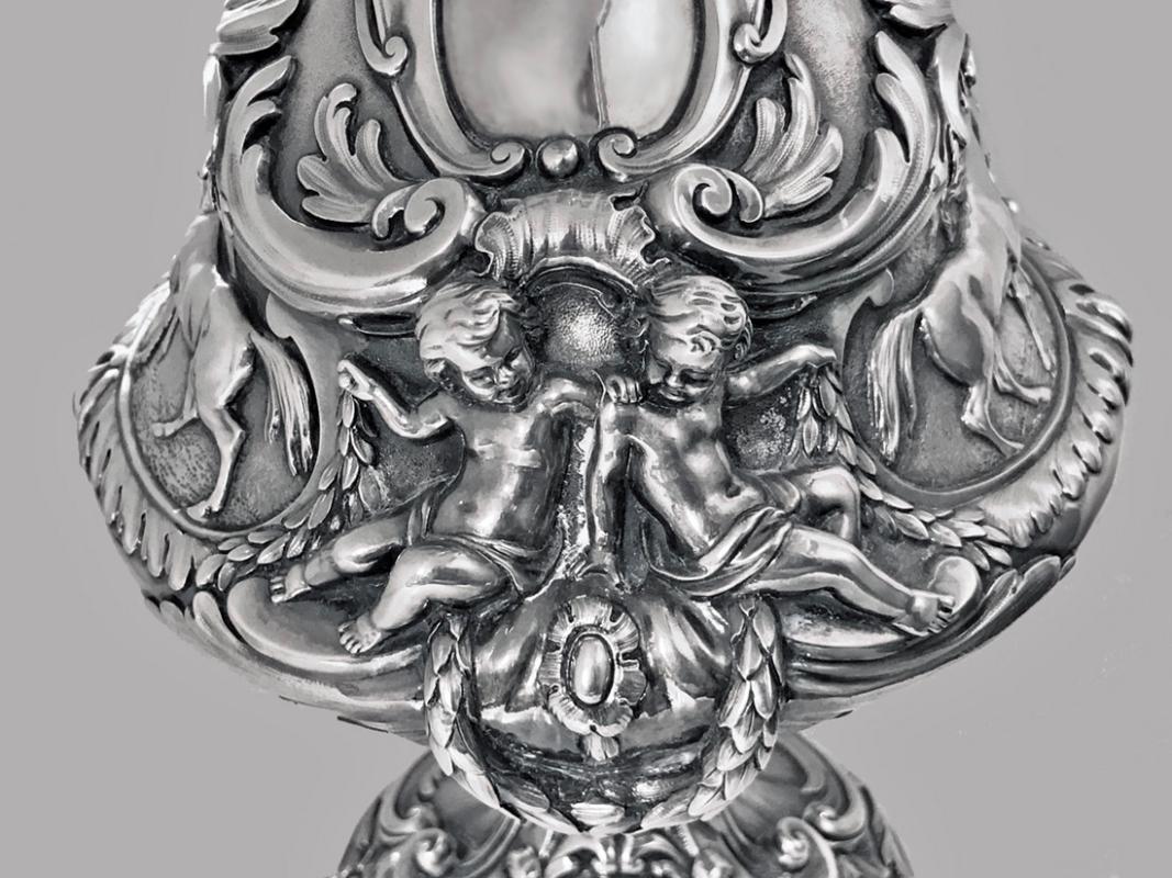 Outstanding Silver equine related Wine Ewer Jug, Edward & John Barnard, London, 1864