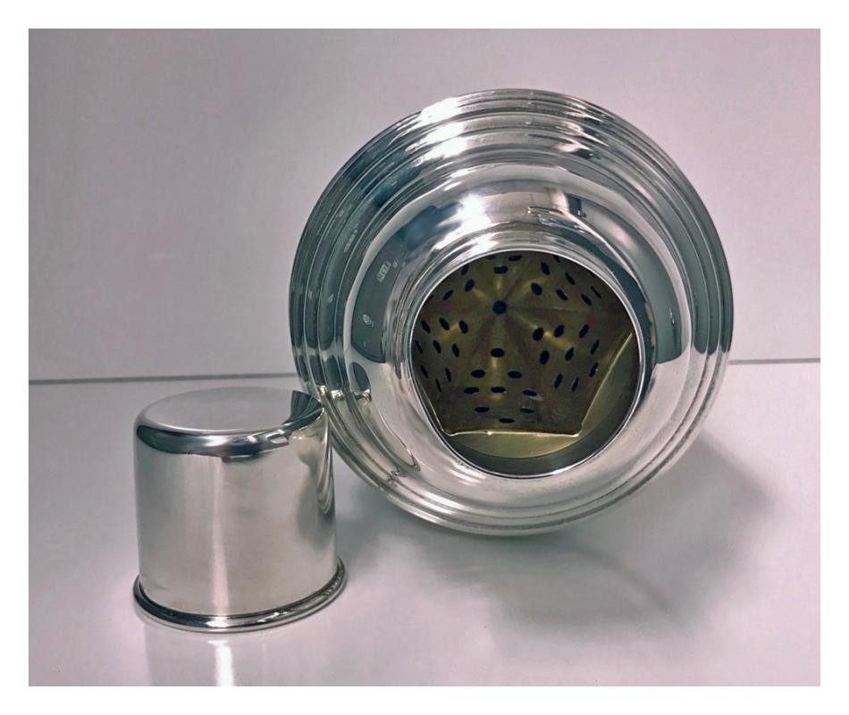 Rare Art Deco Sterling Silver Cocktail Shaker and Lemon Citrus Reamer, C.1930