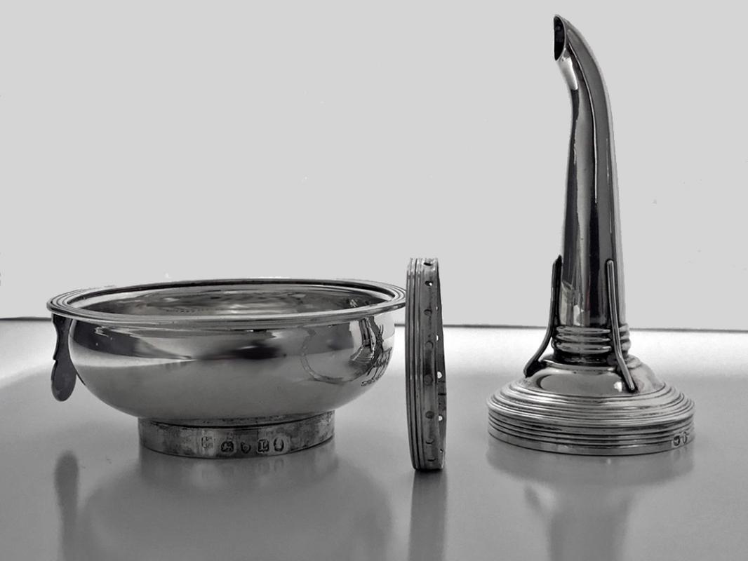 Georgian Silver Wine Funnel, London 1806 Peter and William Bateman