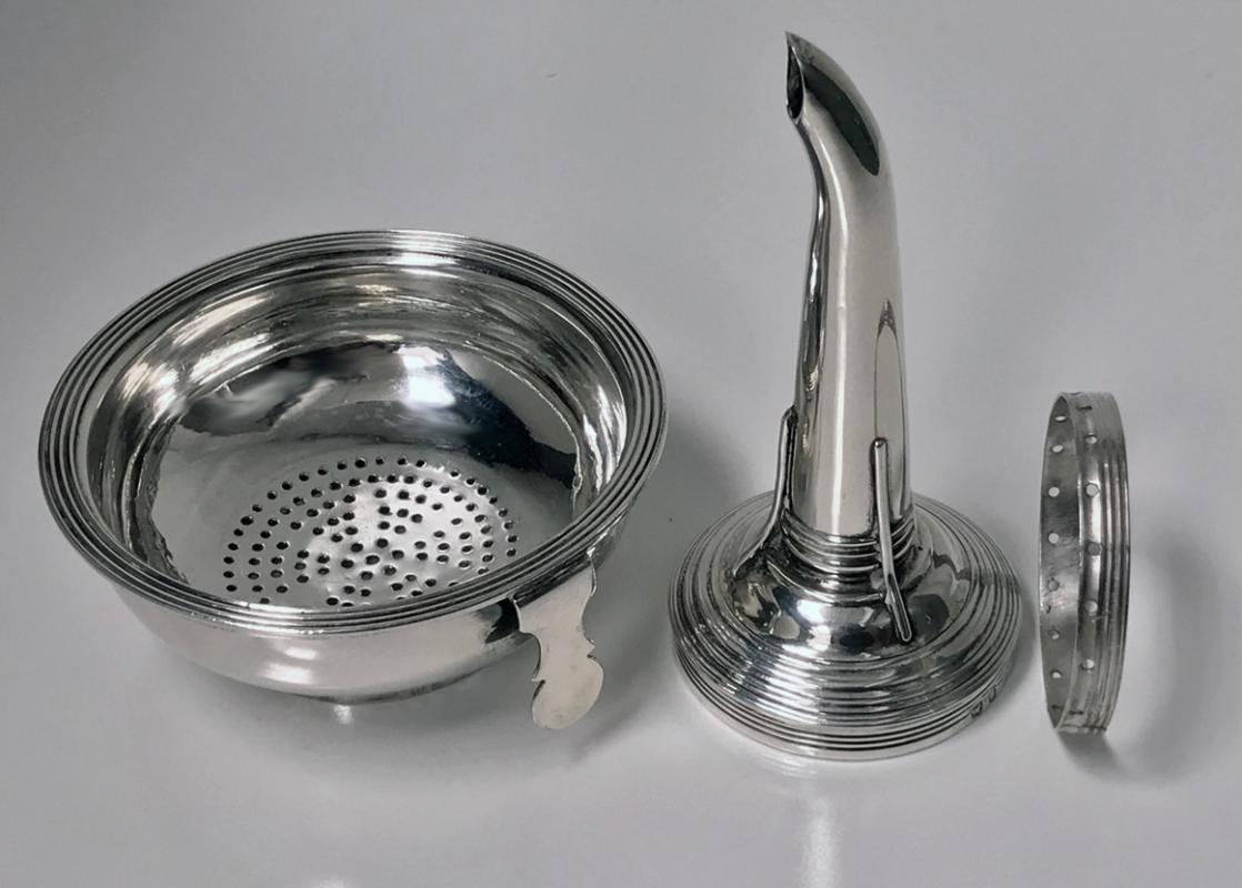 Georgian Silver Wine Funnel, London 1806 Peter and William Bateman