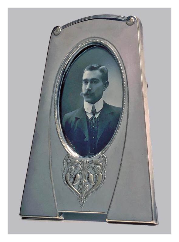 W.M.F Art Nouveau Silver Plate Frame, Germany C.1910
