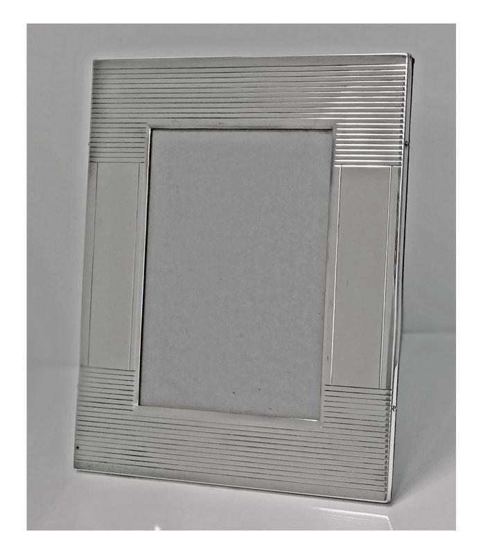 Deco Modernist Photograph Frame, Plata Lappas SA, Argentina,C.1950