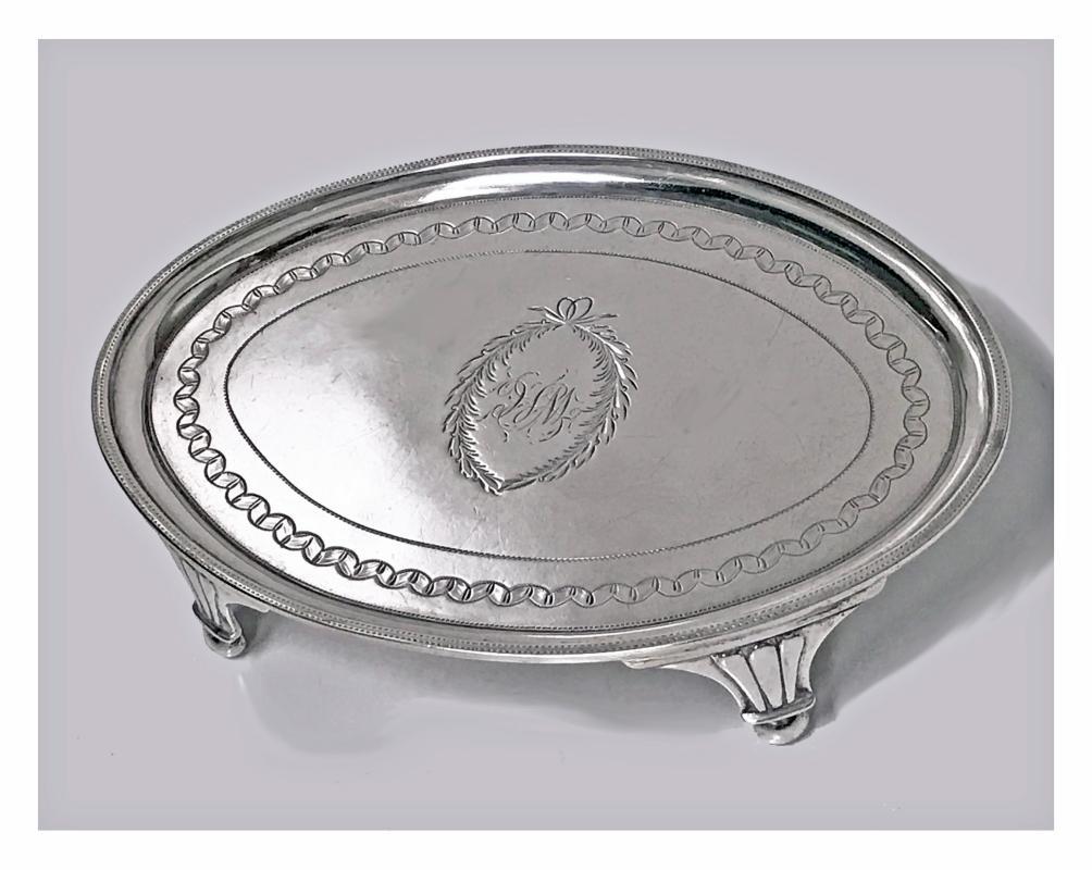Georgian Silver Waiter Salver, London 1801 Urquhart and Hart