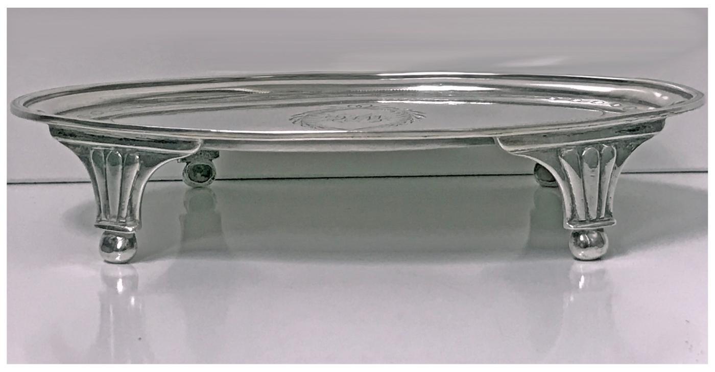 Georgian Silver Waiter Salver, London 1801 Urquhart and Hart