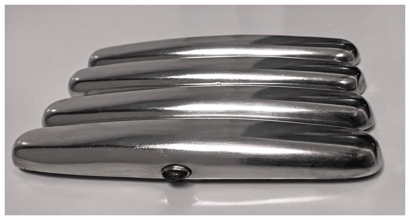 Antique Russian Solid Silver Cigar Case, Moscow 1908-1926