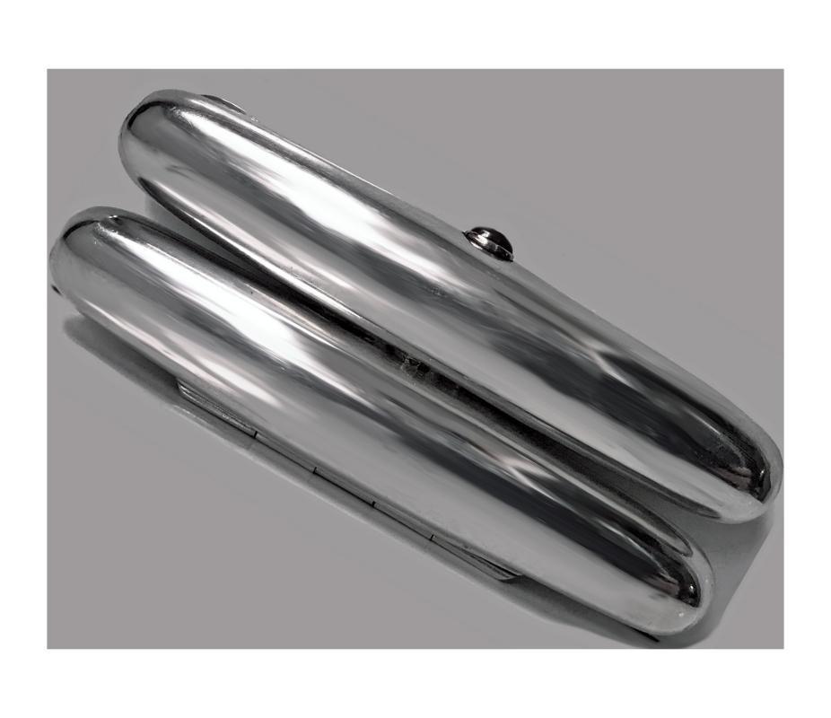 Antique Russian Solid Silver Cigar Case, Moscow 1908-1926