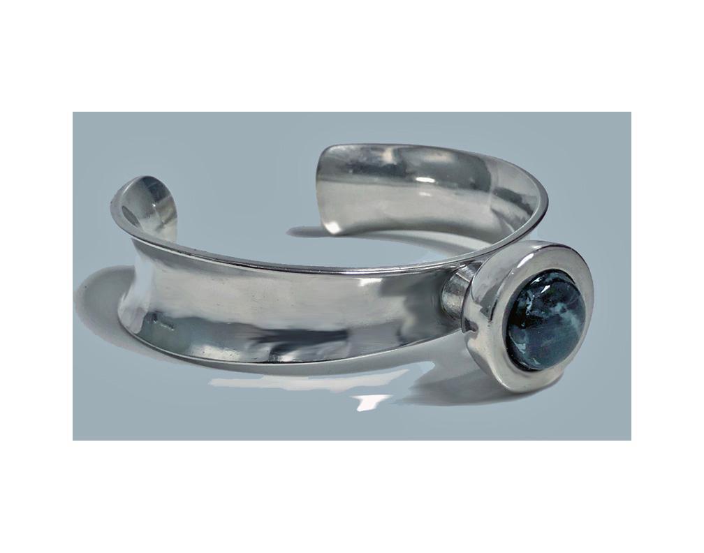 Scandinavian Modernism Sterling Bangle, Rune Tennesmed, Sweden 1958