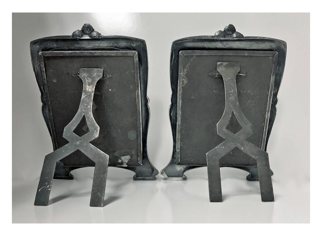 Pair Christofle Art Nouveau Pair of Photograph Frames, C.1900