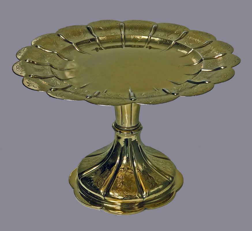 Elkington & Co Gilt and Silver Plate large Tazza, 1891