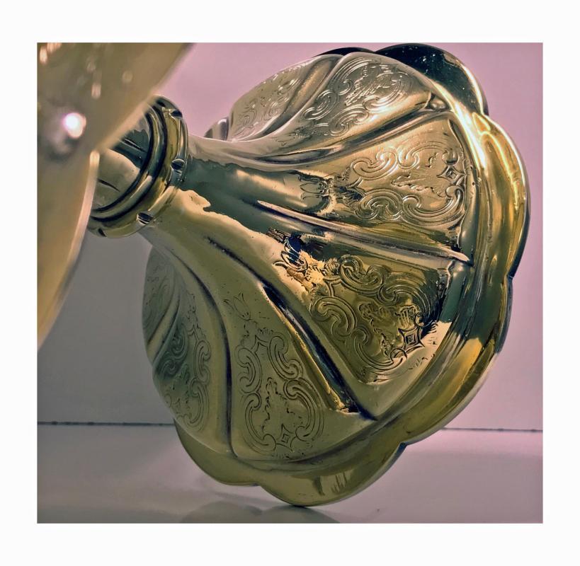 Elkington & Co Gilt and Silver Plate large Tazza, 1891