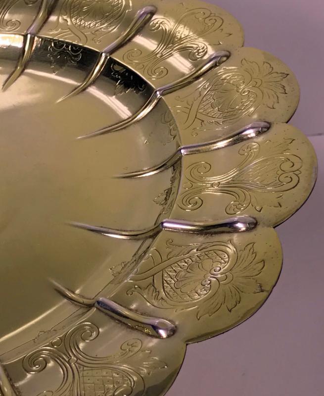 Elkington & Co Gilt and Silver Plate large Tazza, 1891