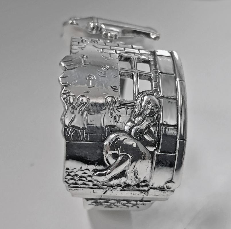 'H.C. Andersen' Danish Silver Fairy Tale Childs Set, Horsens Denmark C.1935