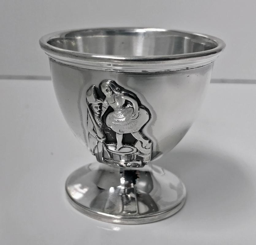 'H.C. Andersen' Danish Silver Fairy Tale Childs Set, Horsens Denmark C.1935