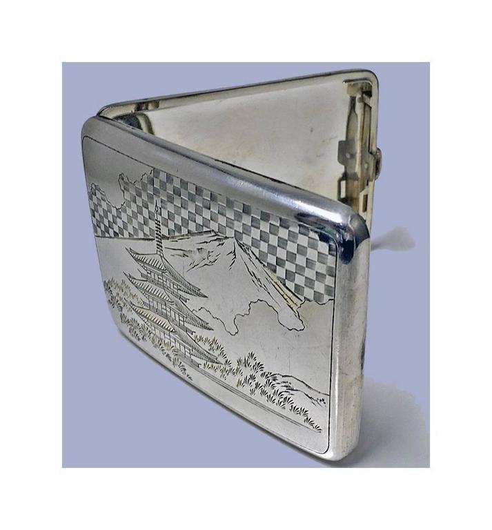 Fine Japanese 950 Silver Box Case, C.1920