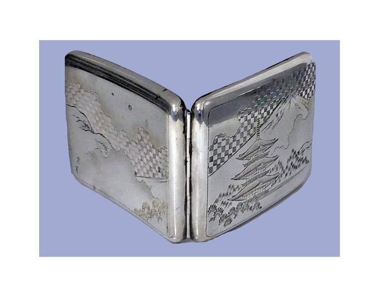 Fine Japanese 950 Silver Box Case, C.1920