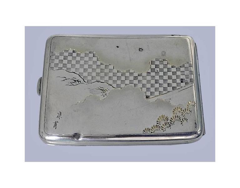 Fine Japanese 950 Silver Box Case, C.1920