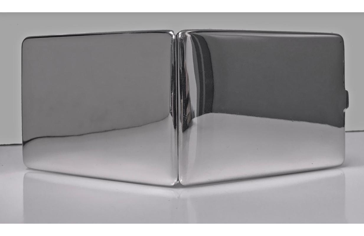 Birks Art Deco Sterling Silver Cigarette Case Box, C.1930
