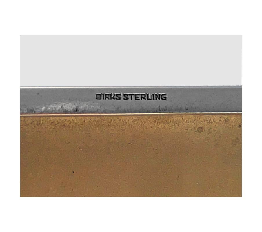 Birks Art Deco Sterling Silver Cigarette Case Box, C.1930
