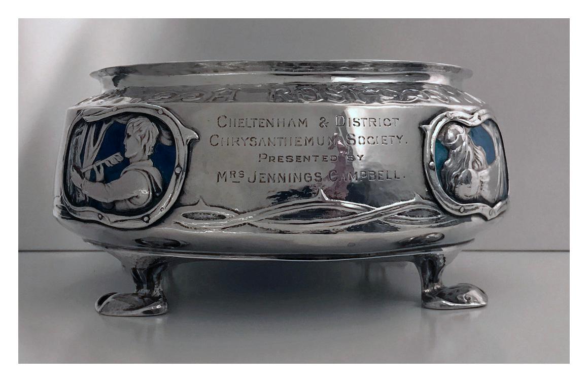 Rare Liberty Silver Enamel Bowl 1902