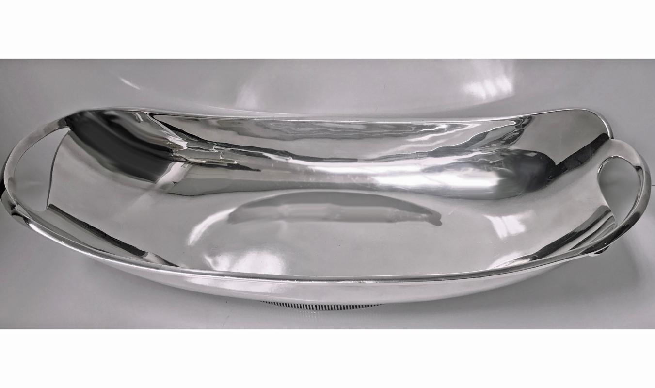 Mid Century Modernist Sterling Bowl of Scandinavian design, Aceves, Mexico C.1950