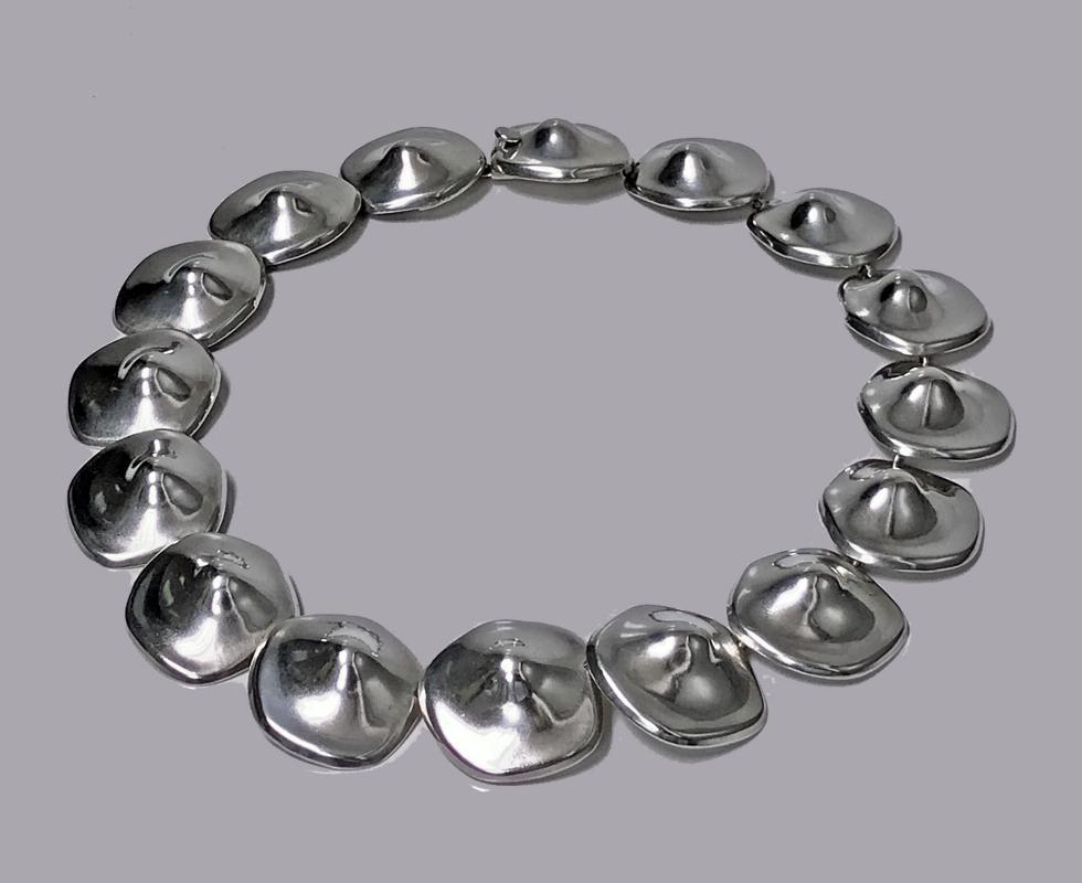 Mexican Sterling abstract Necklace, C.1980