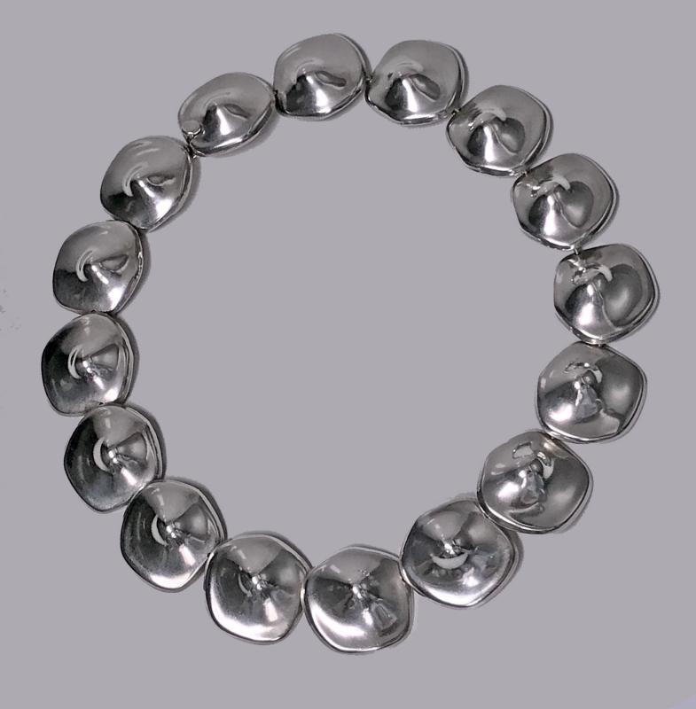 Mexican Sterling abstract Necklace, C.1980