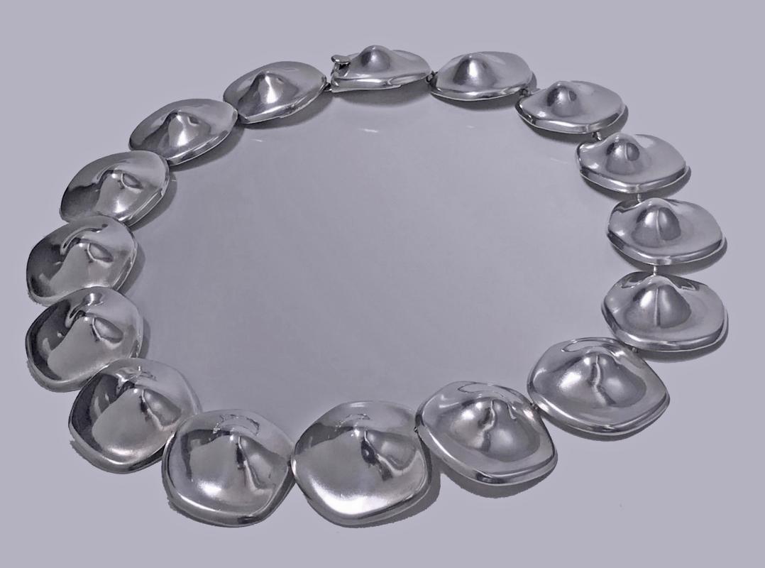 Mexican Sterling abstract Necklace, C.1980
