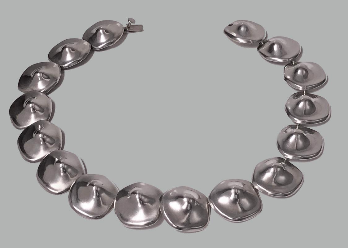 Mexican Sterling abstract Necklace, C.1980