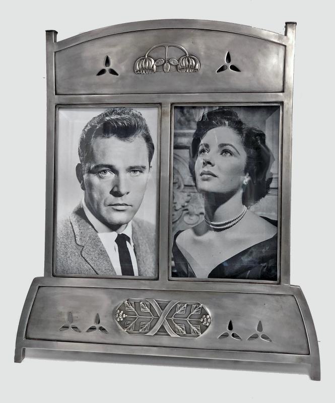 Extremely Rare Very Large Argentor Double Photograph Frame, Austria C.1900