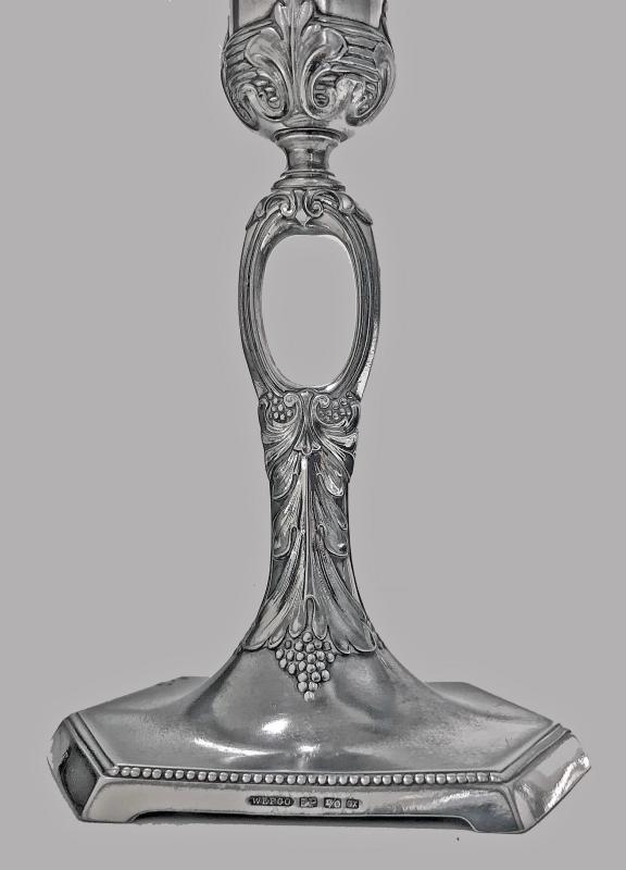 WMF Art Nouveau Jugendstil Candlesticks, Germany C.1910