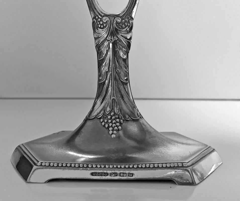 WMF Art Nouveau Jugendstil Candlesticks, Germany C.1910