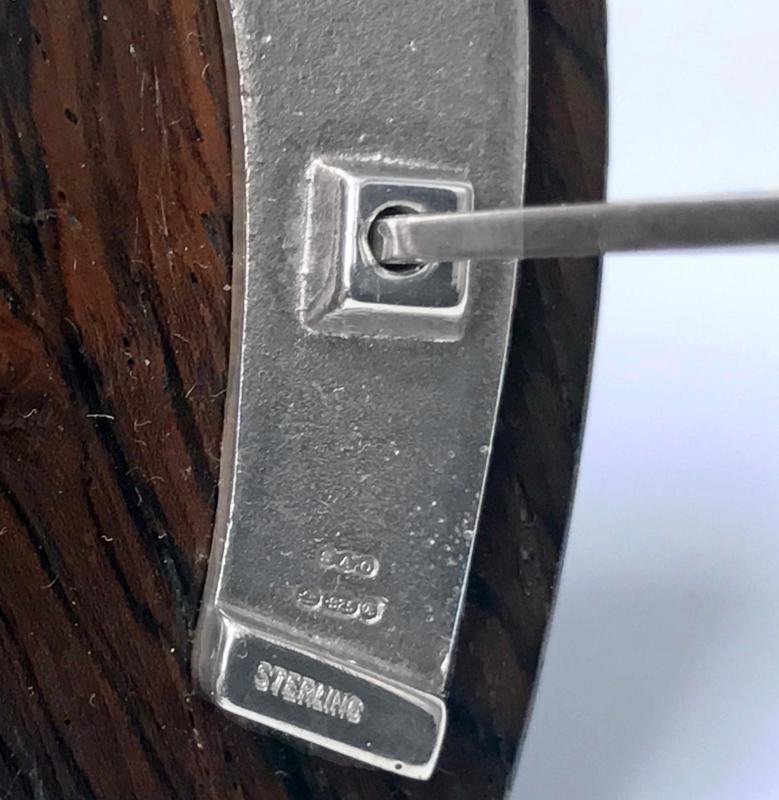 Mid century Sterling Silver Horseshoe Cocktail Sticks Bar Set