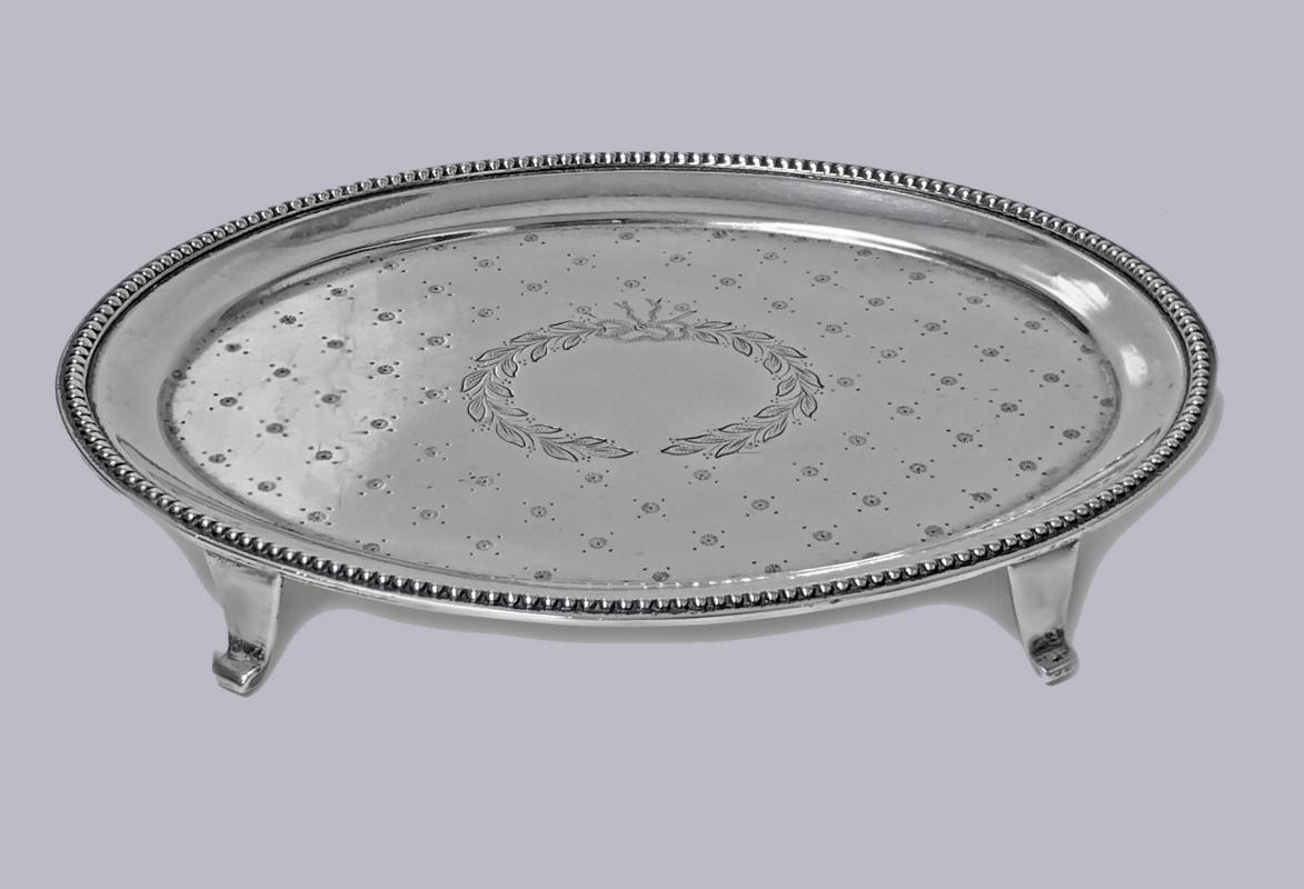 American Sterling Silver Salver Tray by Caldwell, C.1890