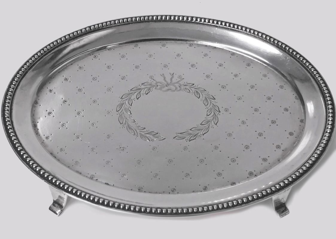 American Sterling Silver Salver Tray by Caldwell, C.1890