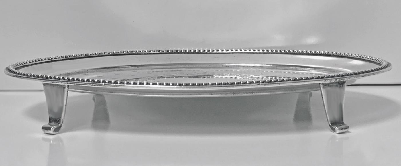American Sterling Silver Salver Tray by Caldwell, C.1890